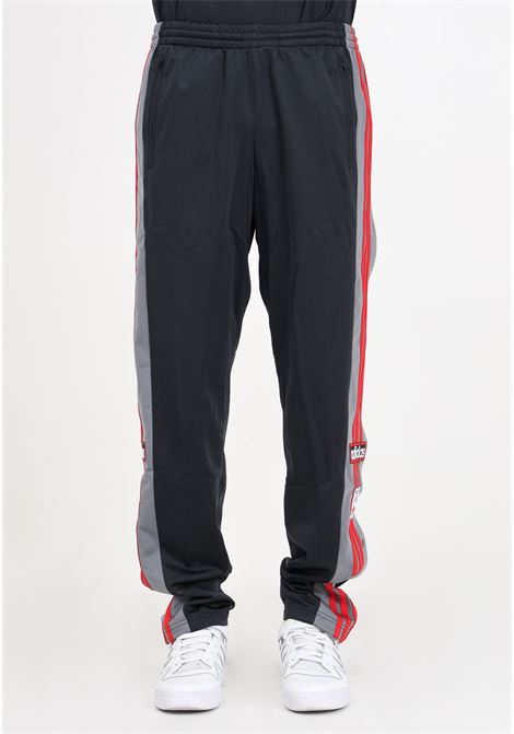 Adicolor Adibreak men's trousers, black, gray and red ADIDAS ORIGINALS | IM8222.